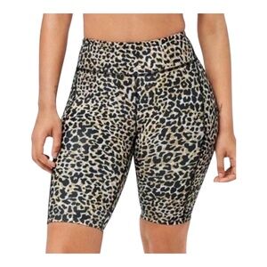 Outdoor Voices Zoom Biker Shorts Leopard M
